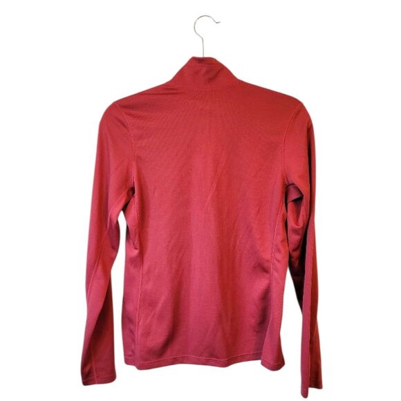 REI Women's Red Maroon Polar-Tec  Quarter Zip Size S - Picture 2 of 7